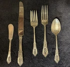 Rose Point by Wallace Sterling Silver Flatware Set 12 Service 72 Pcs Dinner Size