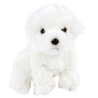 Kuscheltier Hund Malteser Sitzend Weiß 27 Cm PlüSchhund Stoffhund Stofftier
