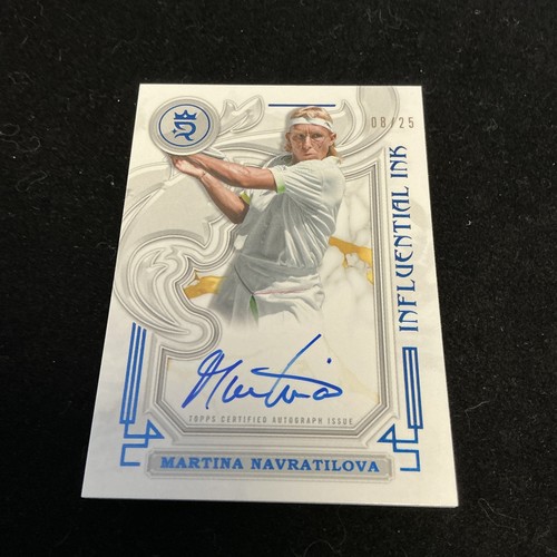 Martina Navratilova #I-MN 2024 Topps Royalty Influential Ink Autograph card