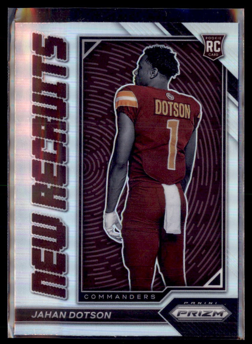 2022 Prizm Football New Recruits Silver Prizm Jahan Dotson Commanders NR-9 RC