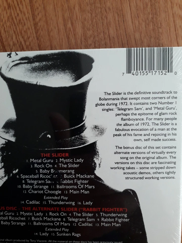 T Rex - The Slider Double CD - Sealed - Image 2 of 2