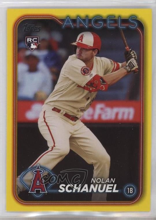 2024 Topps Series 1 Yellow Nolan Schanuel #53 Rookie RC 05go