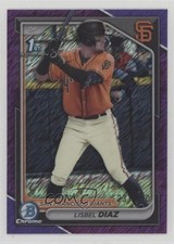 2024 Bowman Chrome Prospects Purple Shimmer Refractor /250 Lisbel Diaz 0w8p