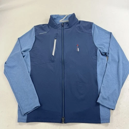 Zero Restriction Z10 Hybrid Golf Jacket Blue Full Zip Size Large Performance