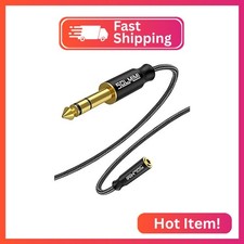 SOLMIMI 1/4 Headphone Adapter, 6.35 mm Male to 3.5 mm Female Audio Jack Adapter,