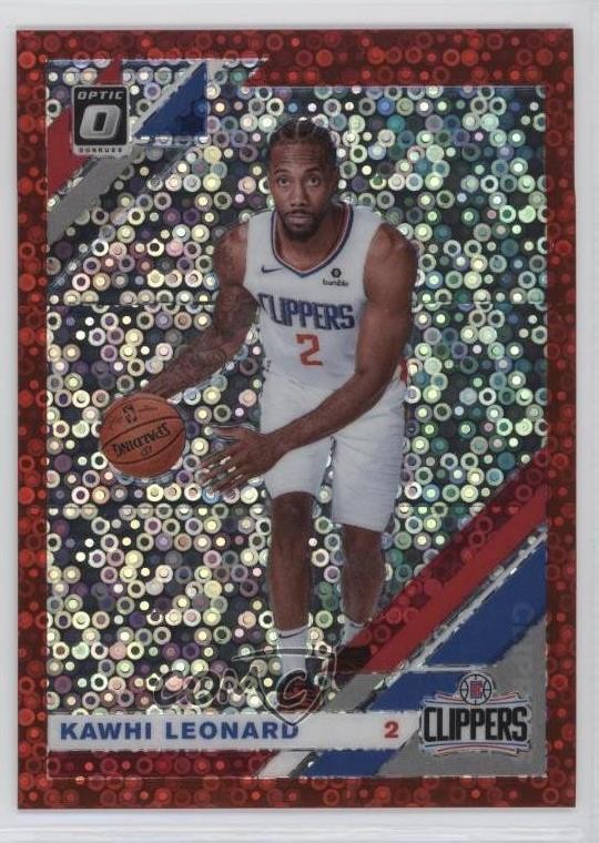 2019-20 Panini Donruss Optic Fast Break Red Prizm 60/85 Kawhi Leonard #30 7xr