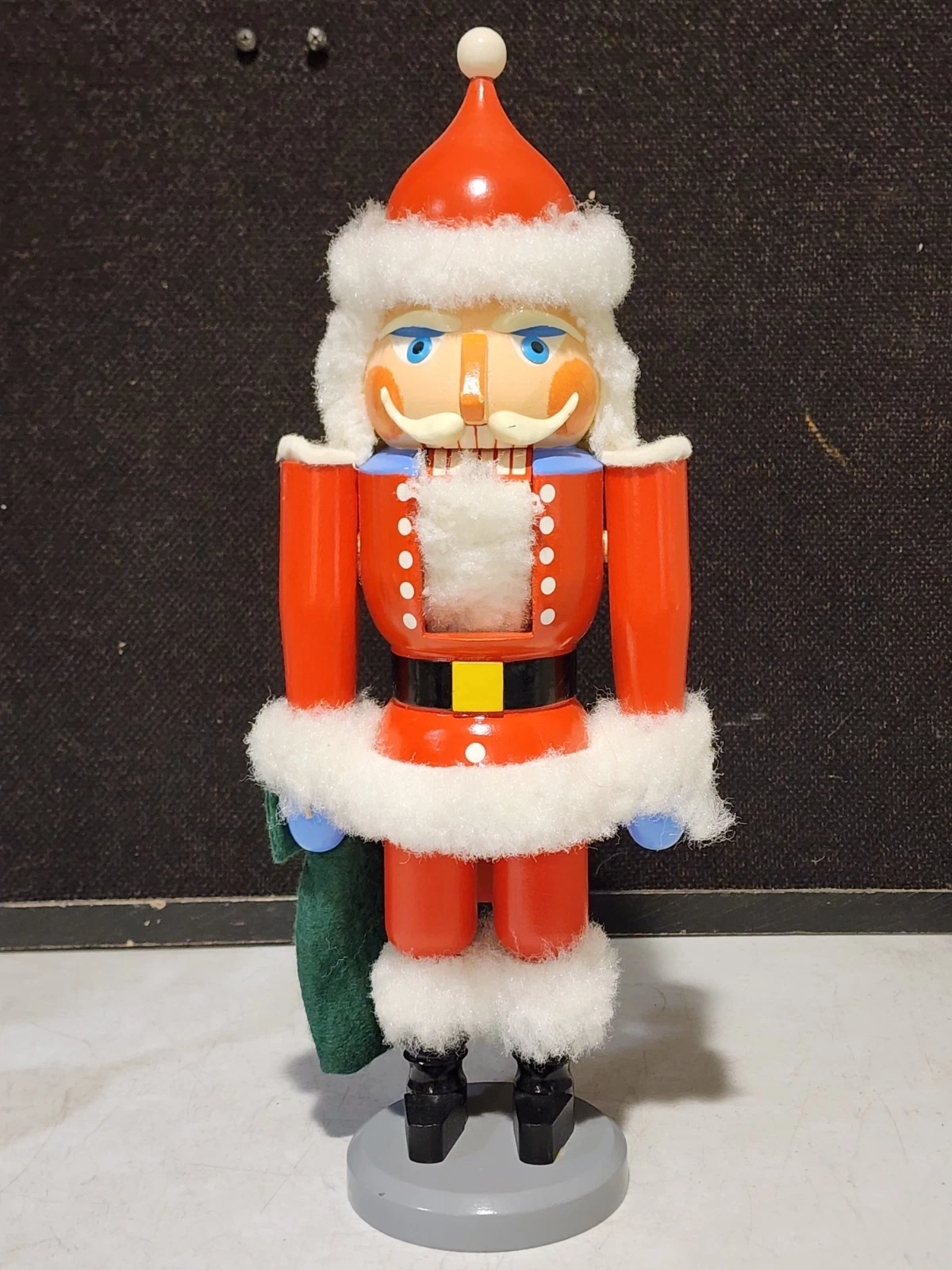 Vintage ERZGEBIRGE Germany 14" Wood Santa Claus Nutcracker