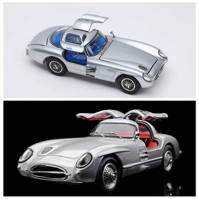 Pre order YS Model 1:64 300SLR Uhlenhaut Silver Fully Openable Diecast Model Car