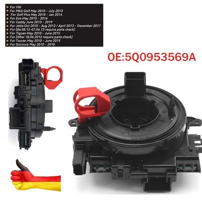 1 Pcs Wickelfeder Steuergerät Schleifring für Seat Skoda VW 5Q0953569A