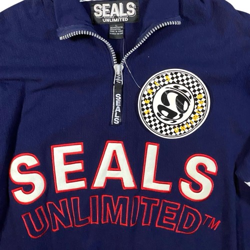 Vintage 90s Seals Sports Unlimited Terry Cloth Jersey NWT - L - Picture 2 of 5