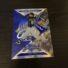 2025 Panini Crusade - Crusade Colson Montgomery #52 Blue Cracked Ice (RC)