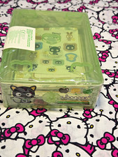 Sanrio Chococat Stackable Letter Stationery Set Green Plastic Case