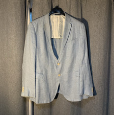 Armani Collezioni Men s Blue 2-Piece 2-Button Notch Sport Coat L Regular