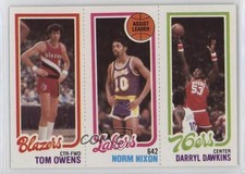 1980-81 Topps Tom Owens Norm Nixon Darryl Dawkins #180-134-201 0z0n