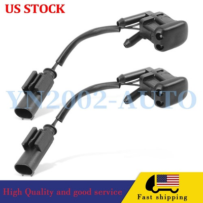 #ad 2PCS Heated Windshield Washer Nozzle Dual Inlet for BMW 5 Series E39 61668361042 $29.39