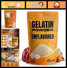 Unflavored Gelatin Powder 1.3 lbs Bulk - Ideal for Desserts, Baking Cooking -