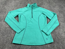 Mountain Hardwear Fleece Jacket Womens XS Quarter Zip Long Sleeve Green Casual