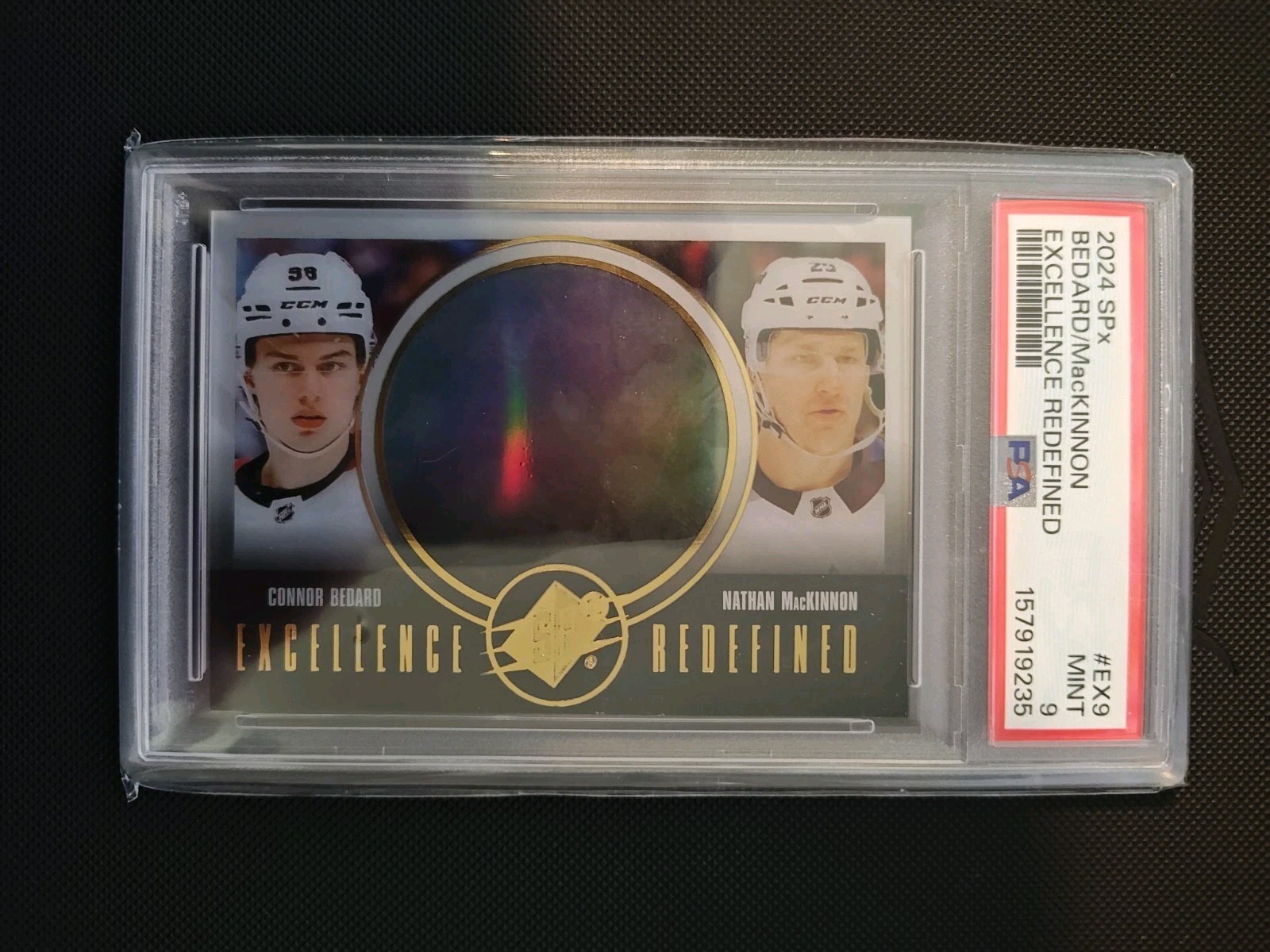 2024-25 Spx - Excellence Redefined Nathan MacKinnon, Connor Bedard #EX-9 PSA 9