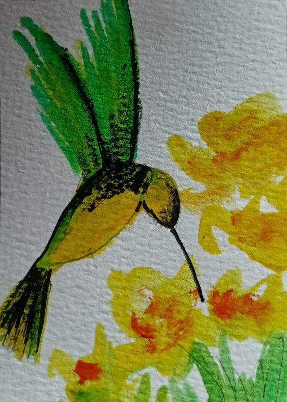 Aceo Mixed Media Art Card