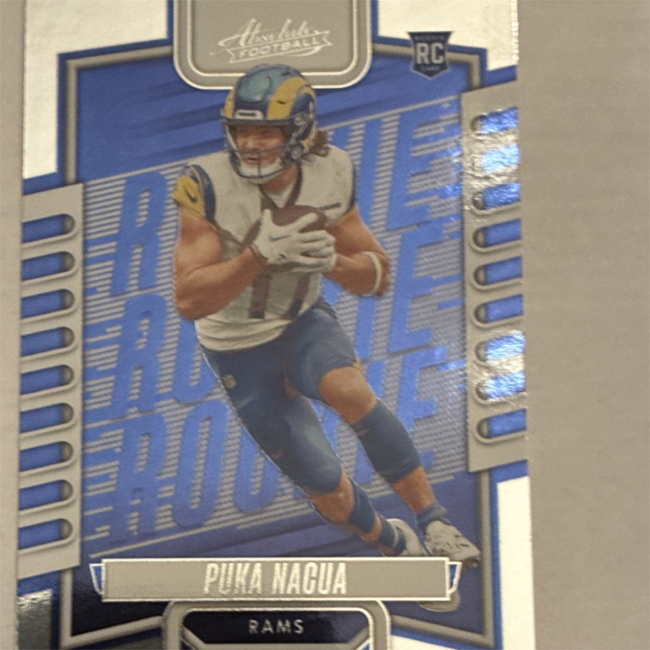 2023 Panini Absolute Rookies Puka Nacua #189 Blue Los Angeles Rams Rookie