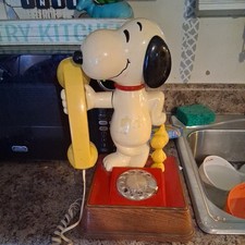 Vintage Snoopy and Woodstock Phone 1976 H 