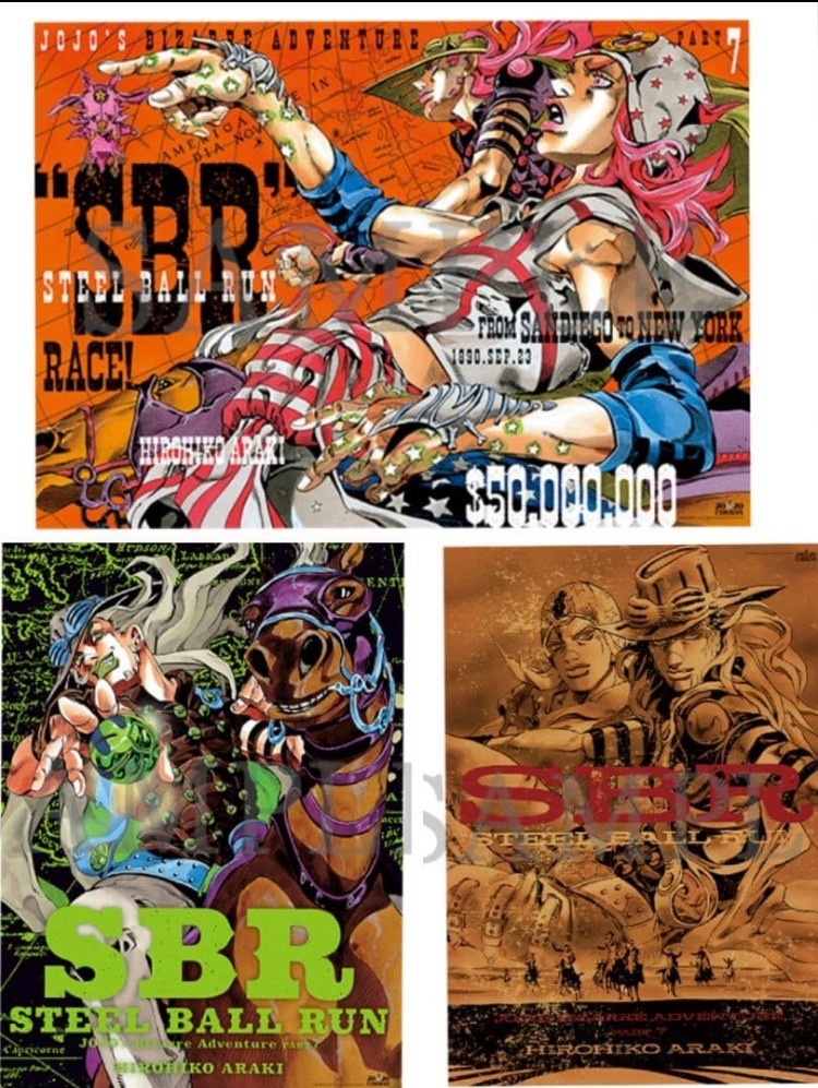 JoJo Exhibition JoJo's Bizarre Adventure set of 3 B2 Size Poster