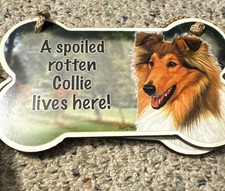 AMERICAN WOODWORKERS Dog Sign. COLLIE
