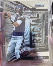Panini 2025 Prizm J.J. McCarthy Minnesota Vikings Fractal Football Card #15