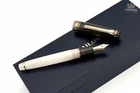 SAILOR PROFESSIONAL GEAR SLIM DRIED FLOWER 2 BLACK ROSE FOUNTAIN PEN SPLENDID !!
