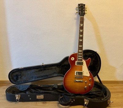 Gibson Les Paul E-Gitarre Sunburst Solidbody Rechtshänder 6-Saiter Koffer