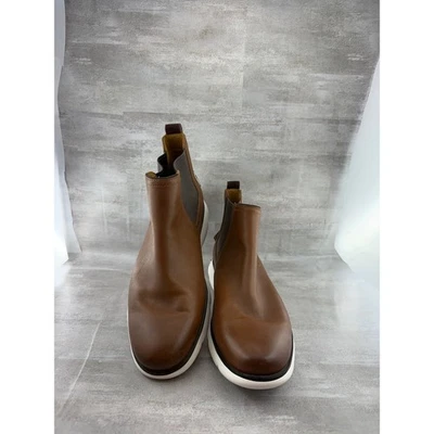 Cole Haan ZEROGRAND Botas Chelsea Impermeables Cuero Tostado Británico C34240 Hombres 10M - Imagen 1 de 4
