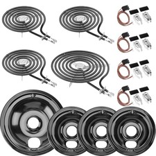 WB31M19 WB31M20 WB30M1 WB30M2 Stove Drip Pan  Burner Element Kit for GE