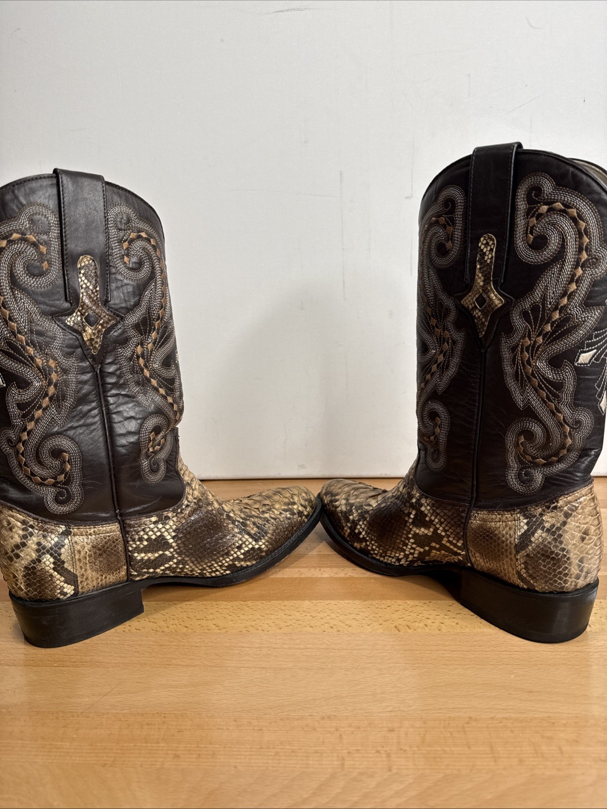 CEBU Genuine Back-Cut Python Snakeskin Western Co… - image 6