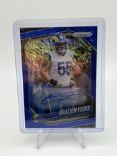 2025 Prizm Blue Shimmer Auto Braden Fiske Rams 17/25