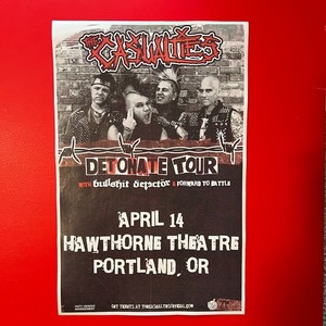 THE CASUALTIES 2026 Concert Promo 11x17 Street Poster. Portland