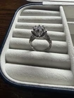 .925 Silver Victorian Ornate Solitaire Engagement Ring