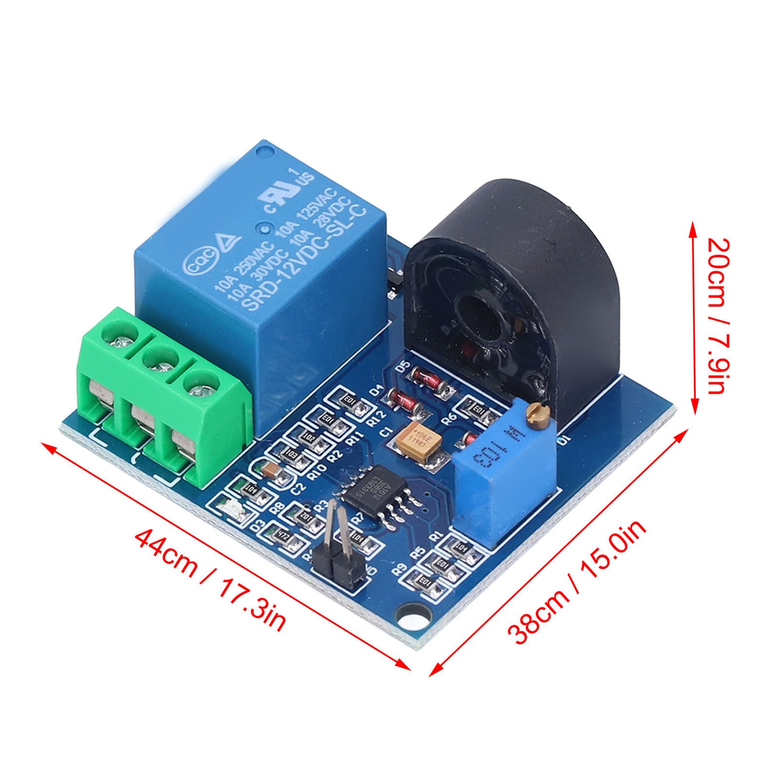 AC Current Detection Sensor Module 5A Relay Protection Switch For Overcurrent