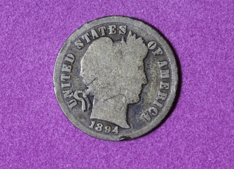1894- Barber Silver One Dime #P33966