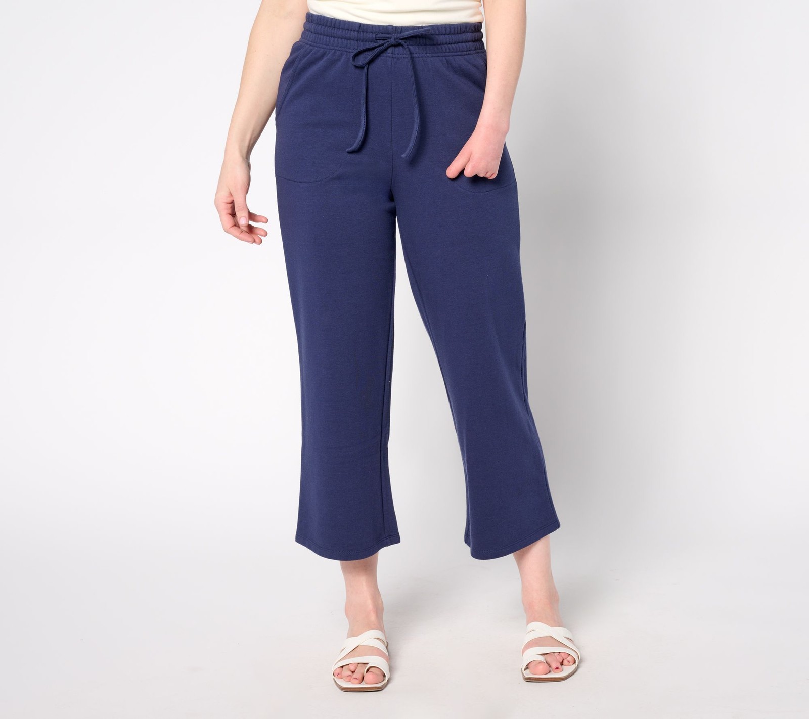 Belle by Kim Gravel Women's Pants Sz XL Regular Seaside Sweats Blue A683844