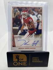 2021 Leaf Memories - Auto #76/99 - Jadon Haselwood - Sooners 