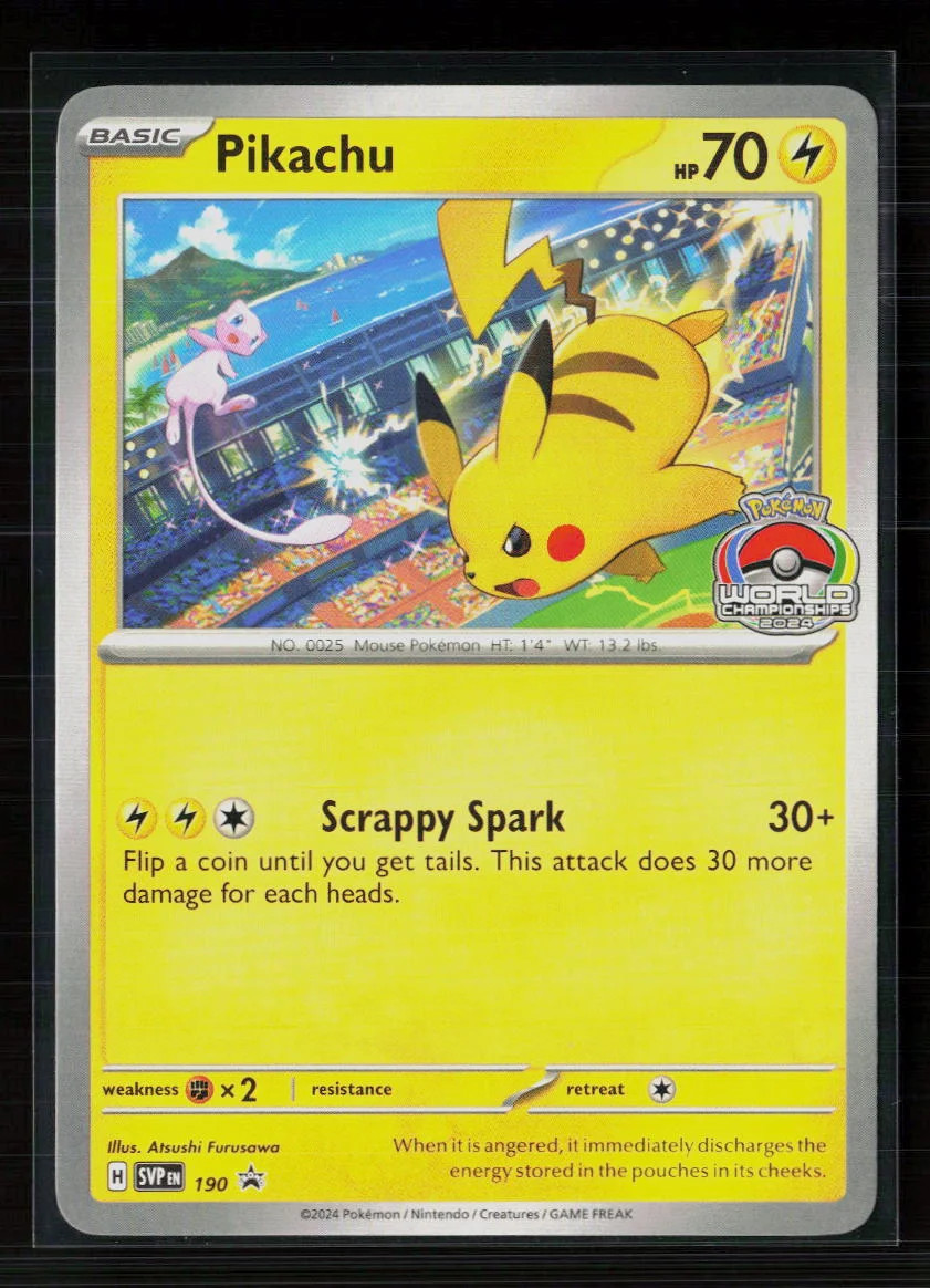 Pokemon 2024 Scarlet & Violet Promos Pikachu #SVP EN 190