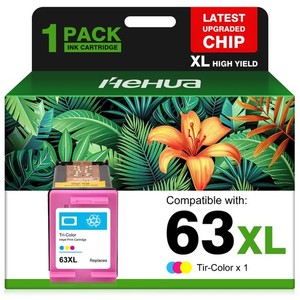 63XL 1PK Ink Cartridge For HP Office Jet 3830 3836 4511 5255 ENVY 4516 4520 4528