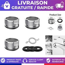 Mousseur Robinet M24 Aérateur Économiseur d'Eau Inox Chromé 3 Pièces