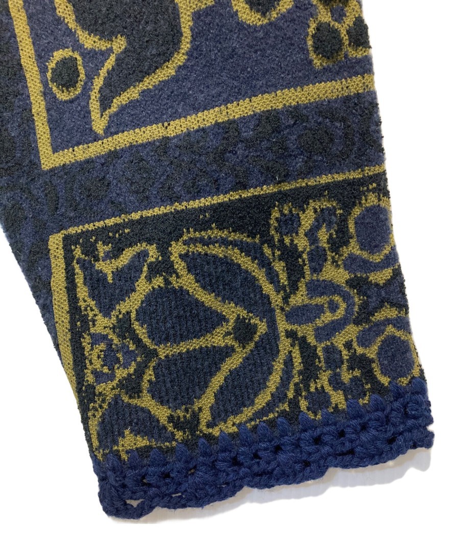 Ameri RUG PATTERN KNIT JACKET 124207000000 Navy 3… - image 7