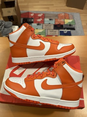 Size 10W - Women s Nike Dunk 2021 High Syracuse Orange White DD1869-100 Sneaker