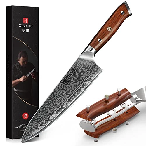 XINZUO Chef Knife 8.3 Inch  VG-10 Super Stainless Steel Gyuto Knife for
