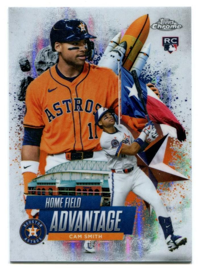 2025 Topps Chrome Update Cam Smith Home Field Advantage Rookie SSP Astros