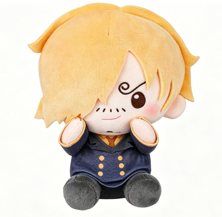 Official ONE PIECE Sanji 20cm Plush Doll Stuffed Toys Plushie Anime Gift