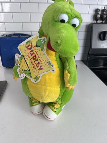Vintage Dudley The Dragon 1994 Plush Stuffed Animal 90s Dragontales