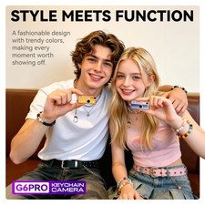 G6 Y2K Retro Thumb Camera Mini Digital Camera 1080P HD Keychain Camera Kids Gift